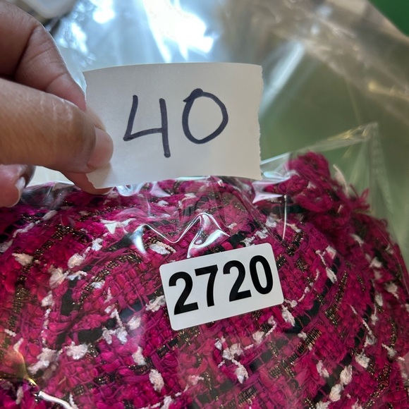 Kate spade New York Tweed Midi Dress Pink Barbiecore Old Money Clean Girl Size 8 - Picture 13 of 13